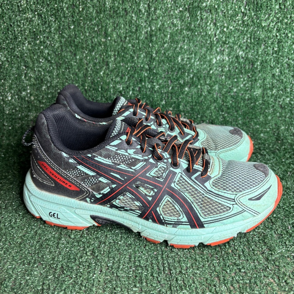 Asics Gel-Venture 6 Trail Running Athletic Outdoor Sneakers Mint Womens Size 6.5